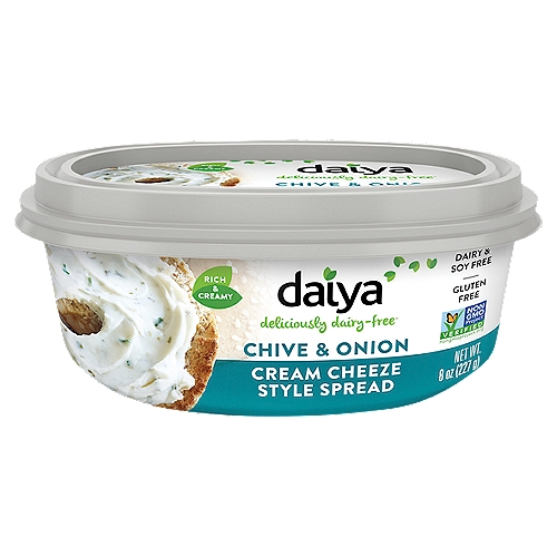 Daiya Chive & Onion Plant Based Cream Cheeze, 8 oz
Deliciously dairy-free®