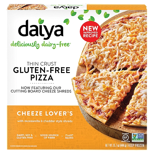 Daiya Thin Crust Gluten-Free Pizza, 15.7 oz
Deliciously dairy-free®