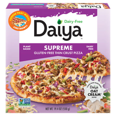 Daiya DairyFree Supreme GlutenFree Thin Crust Pizza, 19.4 oz ShopRite