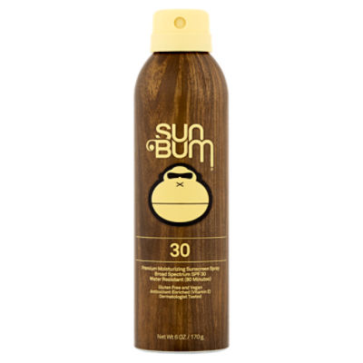 Sun Bum Broad Spectrum Premium Moisturizing Sunscreen Spray, SPF 30, 6 oz