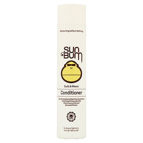 Sun Bum Curls & Waves Conditioner, 10 fl oz