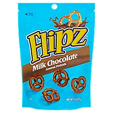 Flipz Milk Chocolate Covered Pretzels, 7.5 oz, 7.5 Ounce