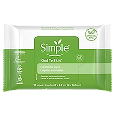 Simple Kind to Skin Facial Wipes Cleansing 25 Wipes