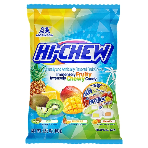 Morinaga Hi-Chew Tropical Mix Fruit Chews, 3.53 oz