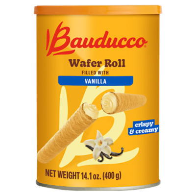 Bauducco Wafer Roll Filled with Vanilla, 14.1 oz
