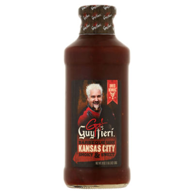 Guy Fieri Kansas City Smoky & Sweet Barbeque Sauce, 19 oz
