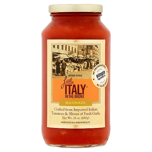 Little Italy in the Bronx Marinara Sauce, 24 oz