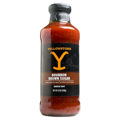 Yellowstone Bourbon Brown Sugar Barbecue Sauce, 19 oz
