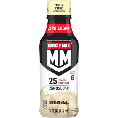 Muscle Milk Genuine Zero Sugar Protein Shake, Vanilla Crème