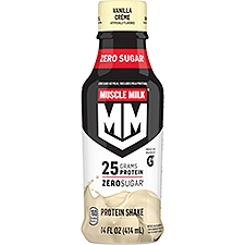 Muscle Milk Genuine Zero Sugar Protein Shake, Vanilla Crème Artificially Flavored, 14 Fl Oz