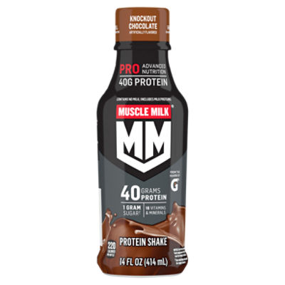 Gatorade Muscle Milk Pro Advanced Nutrition Knockout Chocolate Protein Shake, 14 fl oz
