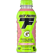 Cytosport Fast Twitch Strawberry Lemonade Energy Drink, 12 fl oz