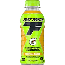 Gatorade Fast Twitch Tropical Mango Energy Drink, 12 fl oz