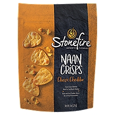 Stonefire Classic Cheddar Naan Crisps, 6 oz