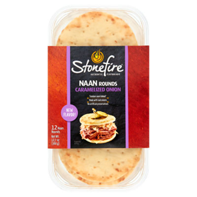 Stonefire Rounds Caramelized Onion, Naan