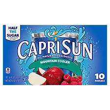 Capri Sun Mountain Cooler Mixed Fruit Flavored Juice Drink, 6 fl oz, 10 count, 60 Fluid ounce