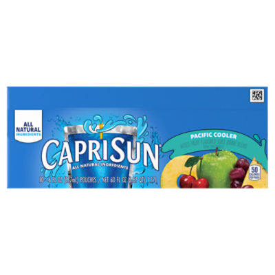 Save on Capri Sun Juice Drink Pouches Pacific Cooler All Natural - 10 pk  Order Online Delivery