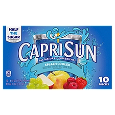 Capri Sun Splash Cooler Mixed Fruit Flavored Juice Drink Blend, 6 fl oz, 10 count, 60 Fluid ounce