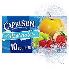 Capri Sun Splash Cooler Mixed Fruit Flavored Juice Drink Blend, 6 fl oz, 10 count, 60 Fluid ounce