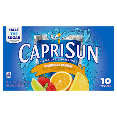 Capri Sun All Natural Juice Drink Blend, Grape, Juice Boxes