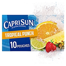Capri Sun Tropical Punch Flavored Juice Drink Blend, 6 fl oz, 10 count, 60 Fluid ounce