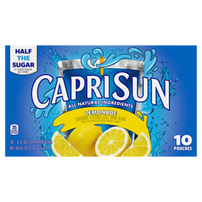 Capri Sun® Lemonade Drink, 10 ct Box, 6 fl oz Pouches, 60 Fluid ounce