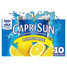 Capri Sun Lemonade Juice Drink, 6 fl oz, 10 count