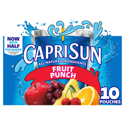 Capri Sun® Fruit Punch Flavored Juice Drink Blend, 10 ct Box, 6 fl oz Pouches