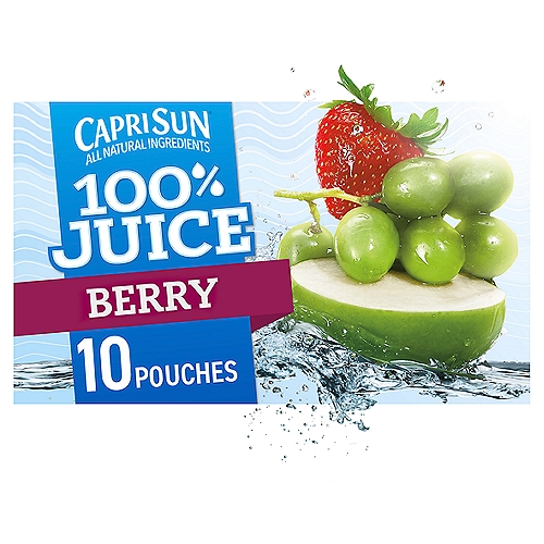 Capri Sun Berry Flavored 100% Juice Blend, 6 fl oz, 10 count