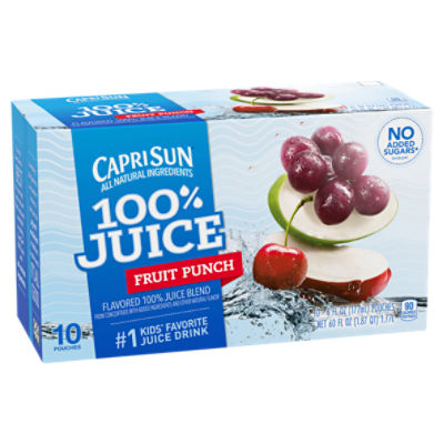 Save on Capri Sun 100% Juice Drink Pouches Fruit Punch All Natural