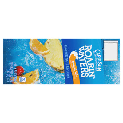 Capri Sun Roarin' Waters Tropical Tide Flavored Water Beverage, 6 fl oz,10  count - The Fresh Grocer