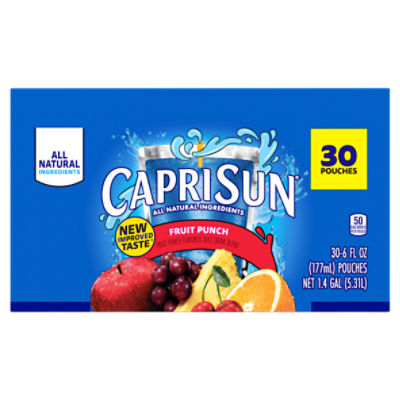 Capri Sun Fruit Punch Juice Drink 6 Fl Oz 30 Count   8768400512 001