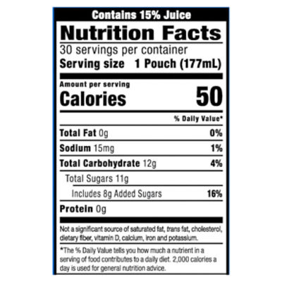 Capri Sun Nutrition Facts  