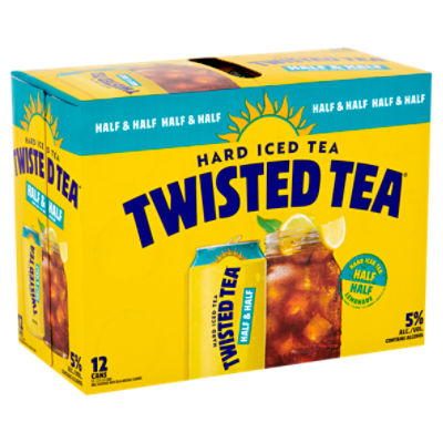 Twisted Tea Half & Half Hard Iced Tea and Lemonade Malt Beverage, 12 fl oz, 12 count