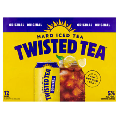 Twisted Tea Original Hard Iced Tea Malt Beverage, 12 count, 12 fl oz