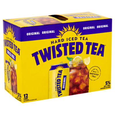 Twisted Tea Original Hard Iced Tea Malt Beverage, 12 count, 12 fl oz