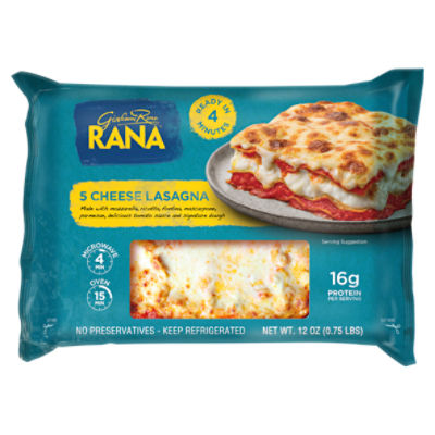 Rana 5 Cheese Lasagna, 12 oz - ShopRite