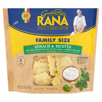Rana Spinach & Ricotta Ravioli Family Size, 20 oz