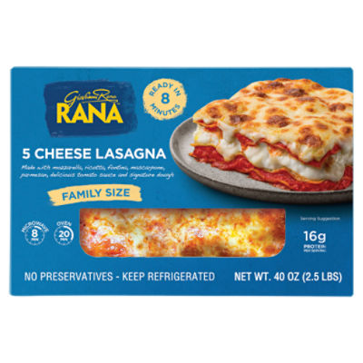 Giovanni Rana 5 Cheese Lasanga Family Size, 40 oz, 40 Ounce