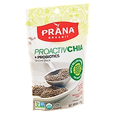 Prana ProactivChia Organic Ground Black + Probiotics, 7 Ounce