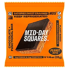 Mid-Day Squares Peanut Butta Chocolate + Functional Bar, 1.16 oz