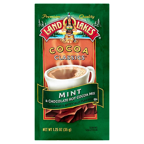 Land O Lakes Cocoa Classics Mint & Chocolate Hot Cocoa Mix, 1.25 oz