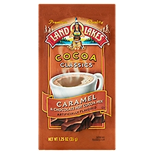 Land O Lakes Cocoa Classics Caramel & Chocolate, Hot Cocoa Mix, 1.25 Ounce