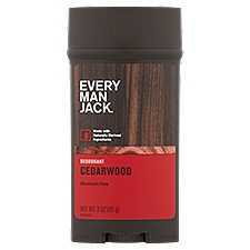 Every Man Jack Cedarwood Body Deodorant, 3.0 oz