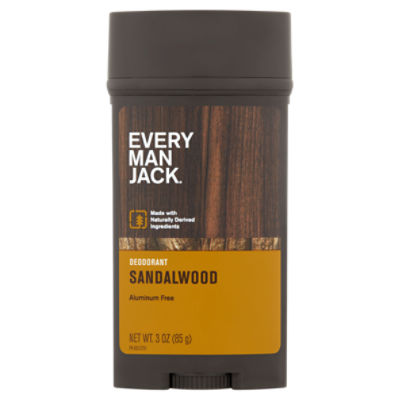 Every Man Jack Sandalwood Body Deodorant, 3.0 oz
