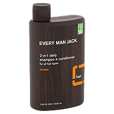 Every Man Jack Citrus 2-In-1 Daily Shampoo + Conditioner, 13.5 fl oz