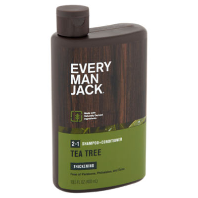 Every Man Jack Tea Tree Thickening 2 in 1 Shampoo + Conditioner, 13.5 fl oz