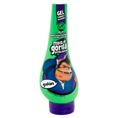 Moco de Gorila Hair Gel Squizz - Galan Green Easy Hold, 11.99 fl oz