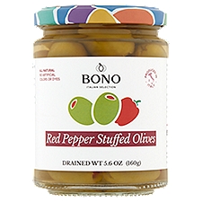 Bono Red Pepper Stuffed Olives, 5.6 oz, 5.6 Ounce