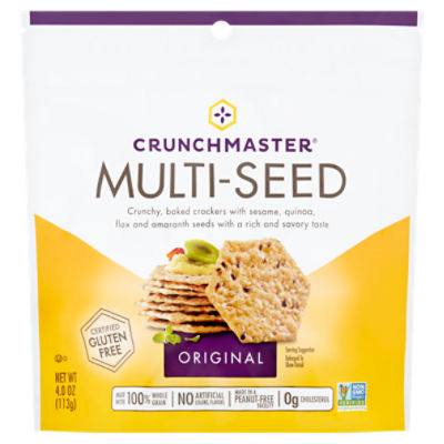Crunchmaster Multi-Seed Original Crackers, 4.0 oz, 4 Ounce